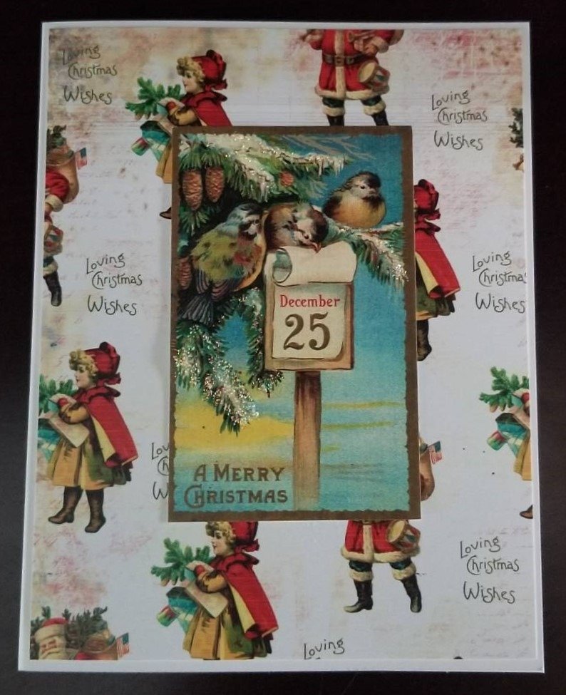 Vintage Holiday Card Making| Taylormadecards4U 20191112 135938 2