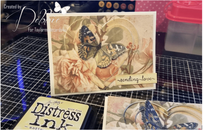 Butterfly Card using “An English Garden” from Taylormadecards4u Capture