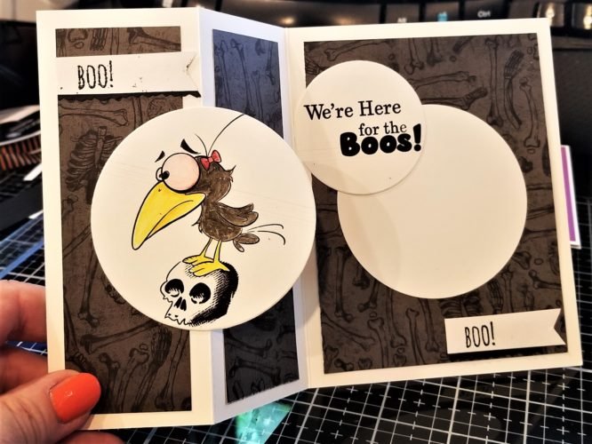We're here for the Boos Fun-Fold card