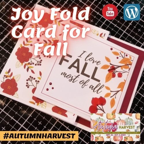 Joy Fold card for Fall