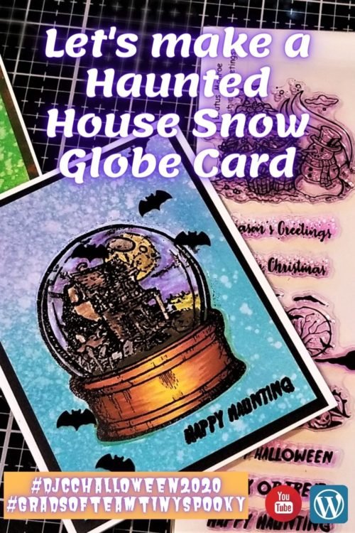 Haunted House Snow Globe Card