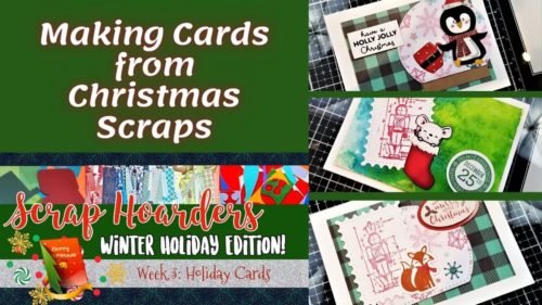 Making Cards from Christmas Scraps |#SCRAPHOARDERS Holiday Edition | djccChristmas2020 YT Thumbnails 1 6 E1606502151155