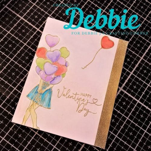 Crafting with Debbie LIVE! Watercolor Valentine's Card with Arteza Markers Watercolor Valentine’s Card with Arteza Markers