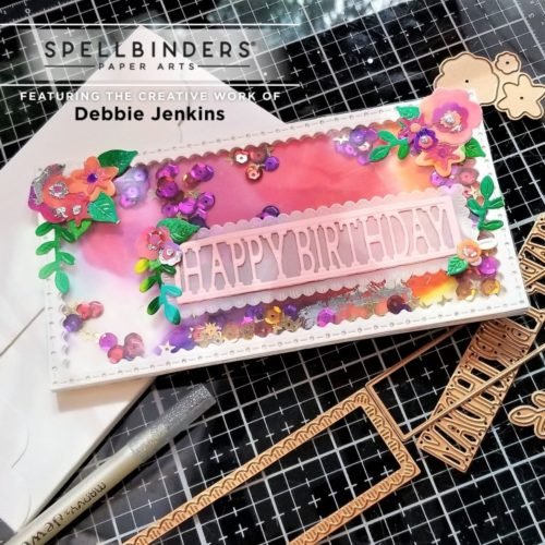 Let's make a shaker card! | July 2021 Spellbinders Large Die of the Month 11 500x500