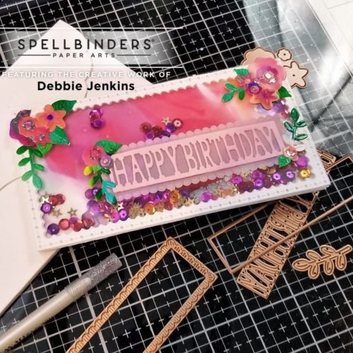 Let's make a shaker card! | July 2021 Spellbinders Large Die of the Month 2 1 500x500