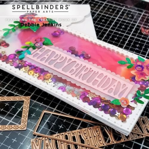 Let's make a shaker card! | July 2021 Spellbinders Large Die of the Month 3 1 500x500
