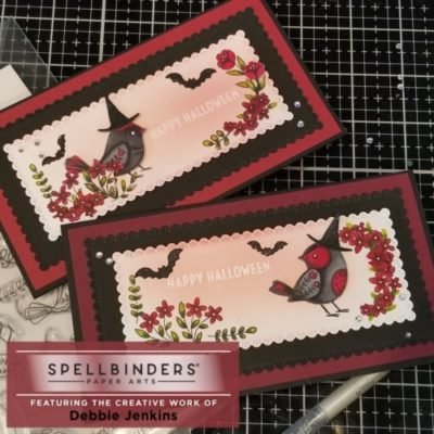 Using the Spellbinders September 2021 Clear Stamp of the Month to make some Halloween Cards 2021 09 Spellbinders Clear Stamp of the Month