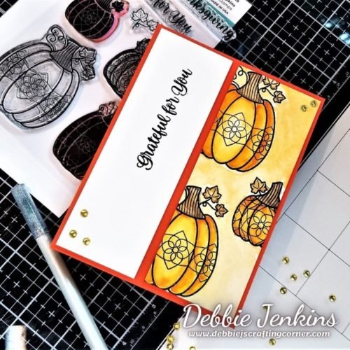 Watercolor Pumpkin Card