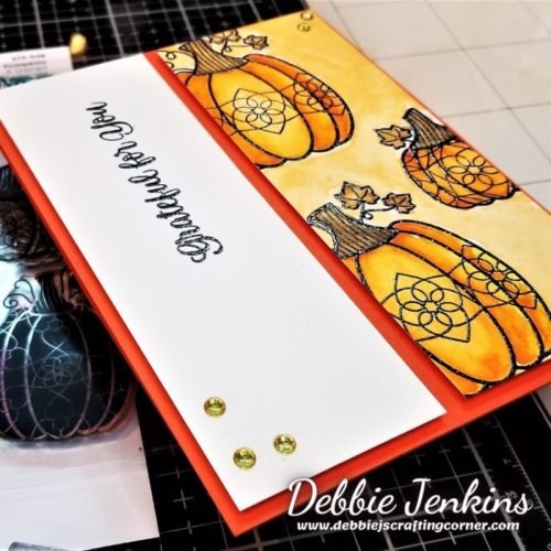 Watercolor Pumpkin Card