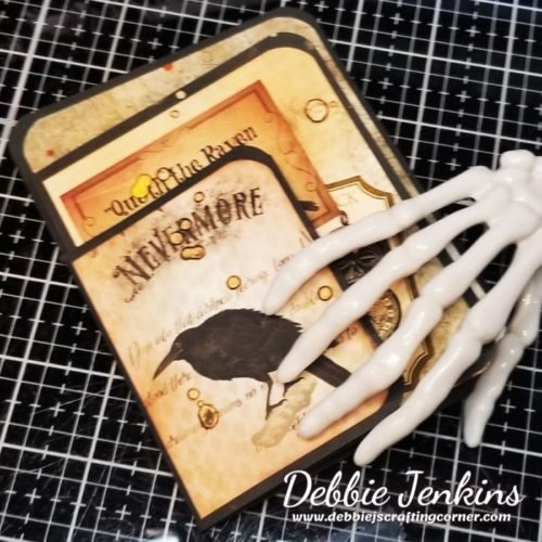 Let's Make some Halloween Passport Cards with TaylorMadeCards4U |LIVE Replay! Poe Passport Card
