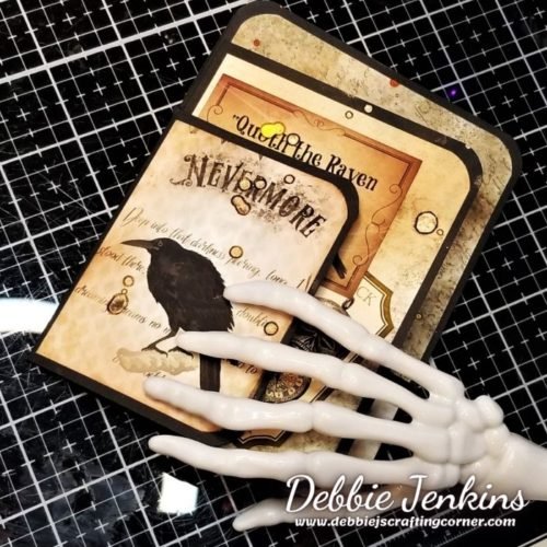 Let's Make some Halloween Passport Cards with TaylorMadeCards4U |LIVE Replay! Poe Passport Card