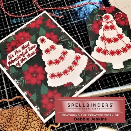 EASY Stitched Cards and Tags | Spellbinders Merry Stitchmas 6 Blog 1 500x500