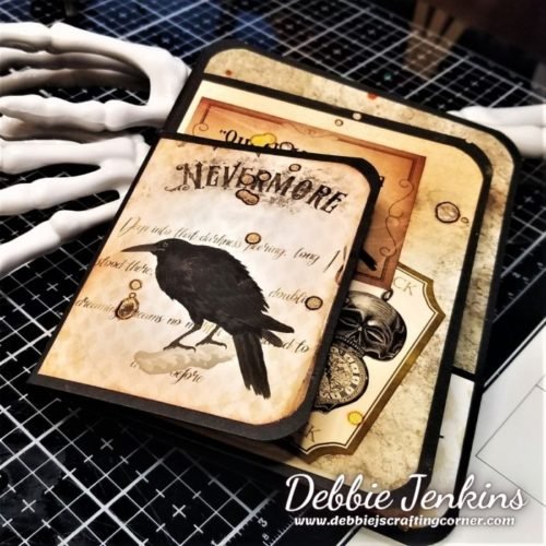 Let's Make some Halloween Passport Cards with TaylorMadeCards4U |LIVE Replay! Poe Passport Card