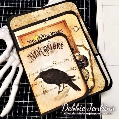 Let's Make some Halloween Passport Cards with TaylorMadeCards4U |LIVE Replay! Poe Passport Card