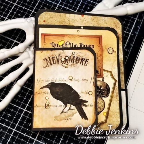 Let's Make some Halloween Passport Cards with TaylorMadeCards4U |LIVE Replay! Poe Passport Card