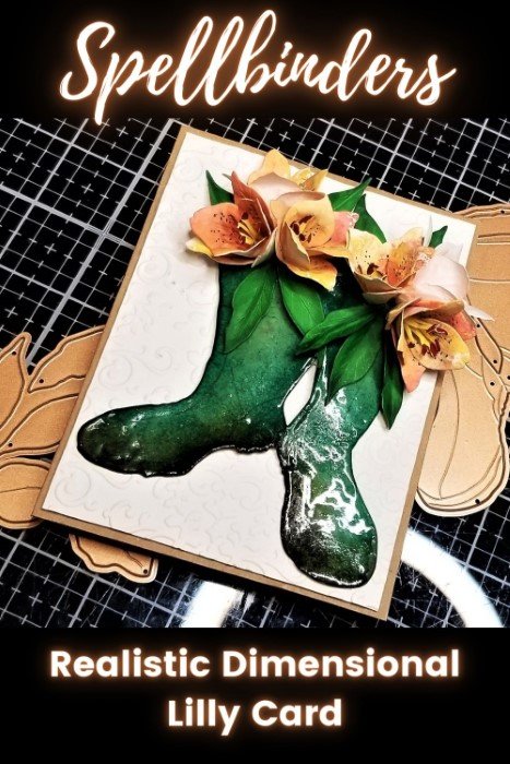 Realistic Dimensional Lilly Card