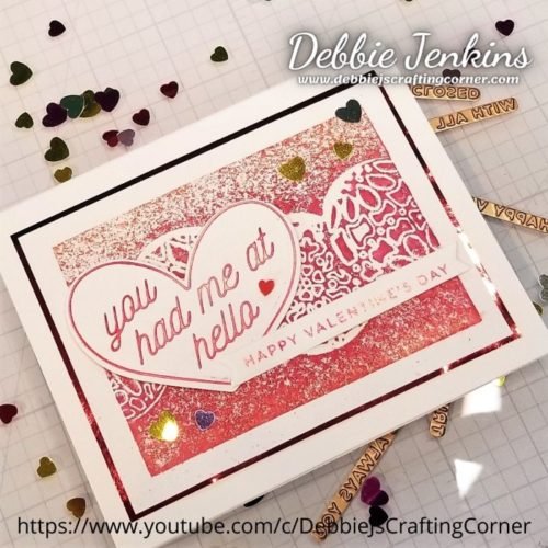 Hot Foil Galentines | 🔴Crafting with Debbie LIVE! Hot Foil Galentines