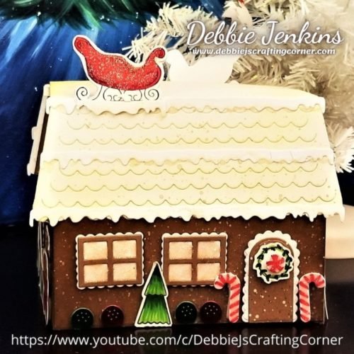 Let's make a 3D Gingerbread House using a House Card Die Set 3d gingerbread house