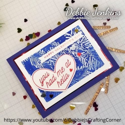 Hot Foil Galentines | 🔴Crafting with Debbie LIVE! Hot Foil Galentines