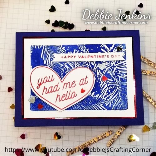 Hot Foil Galentines | 🔴Crafting with Debbie LIVE! Hot Foil Galentines