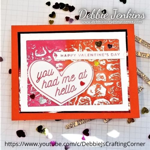 Hot Foil Galentines | 🔴Crafting with Debbie LIVE! Hot Foil Galentines