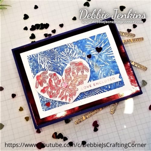 Hot Foil Galentines | 🔴Crafting with Debbie LIVE! Hot Foil Galentines