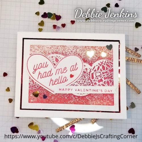 Hot Foil Galentines | 🔴Crafting with Debbie LIVE! Hot Foil Galentines