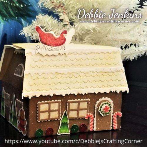 Let's make a 3D Gingerbread House using a House Card Die Set 3d gingerbread house