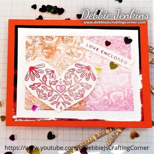 Hot Foil Galentines | 🔴Crafting with Debbie LIVE! Hot Foil Galentines