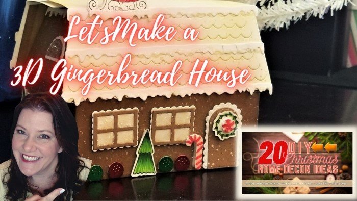 3d gingerbread house