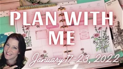 Happy Planner Spread January 17 - 23 2022