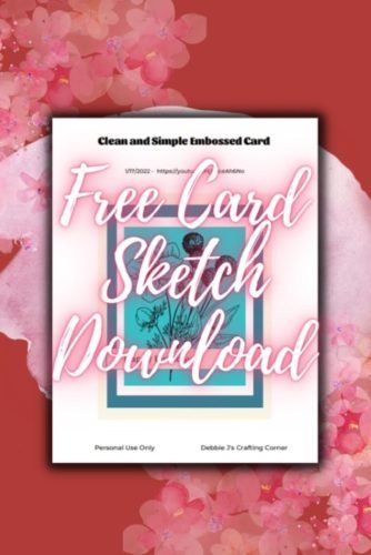 💙Clean and Simple Embossed Card using the Birthday Bouquet Stamp Set from Spellbinders 1 Blog 7 334x500