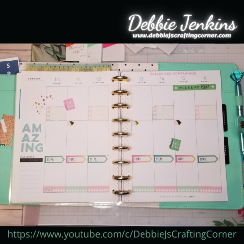 I'm a Card Maker... so let's plan!  January 10 - 16 2022 Happy Planner Spread January 10 - 16 2022 Happy Planner Spread.