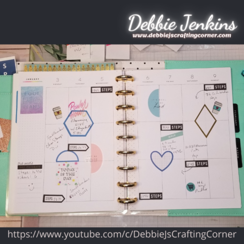 I'm a Card Maker... so let's plan!  January 10 - 16 2022 Happy Planner Spread January 10 - 16 2022 Happy Planner Spread.