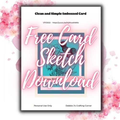 clean and simple embossed card