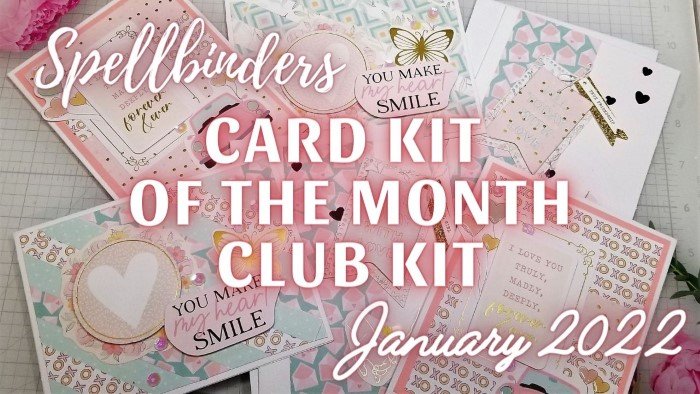 💙Valentine Cards | January 2022 Spellbinders Card Kit of the Month