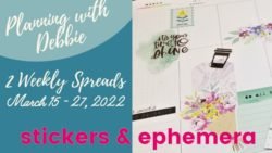 Stickers and Ephemera in your planner