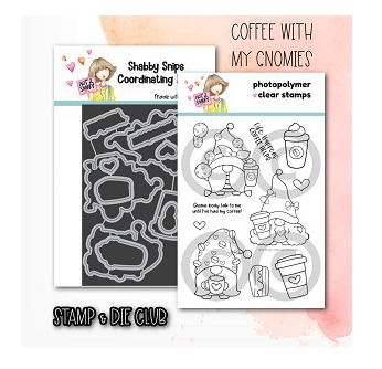 Let's Make a Gnomie Coffee Card with Stenciling & Marker Coloring | #N2SGnomieCoffee HOP & Giveaway Image