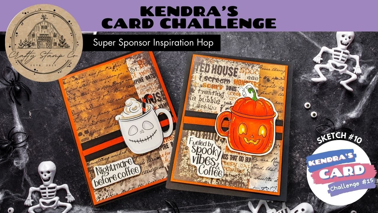 Kendra's Card Challenge spooky coffee cards