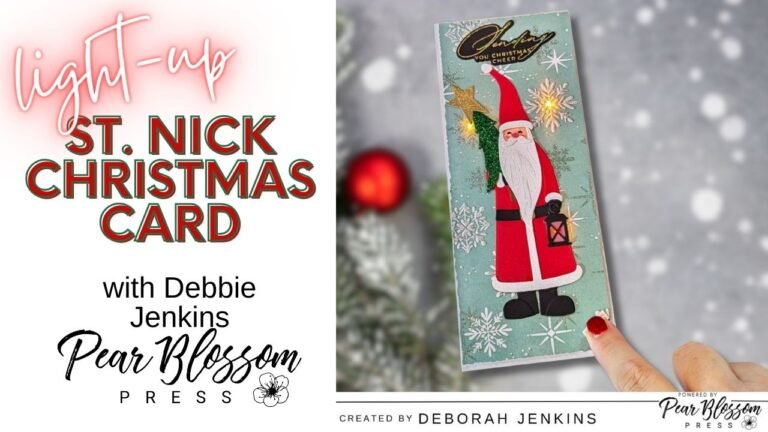 Light up St. Nick Christmas Card |Pear Blossom Press