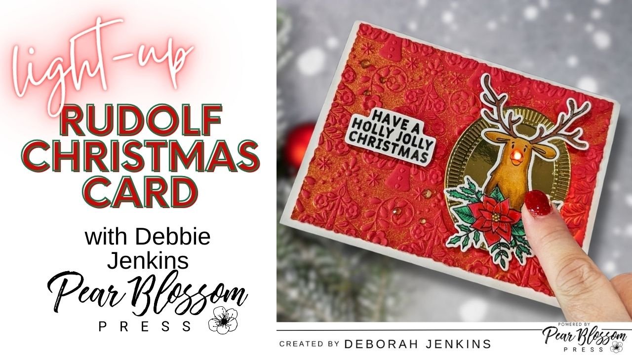 How to Make a Light-Up Rudolph Card | Pear Blossom Press OneLight 1 2