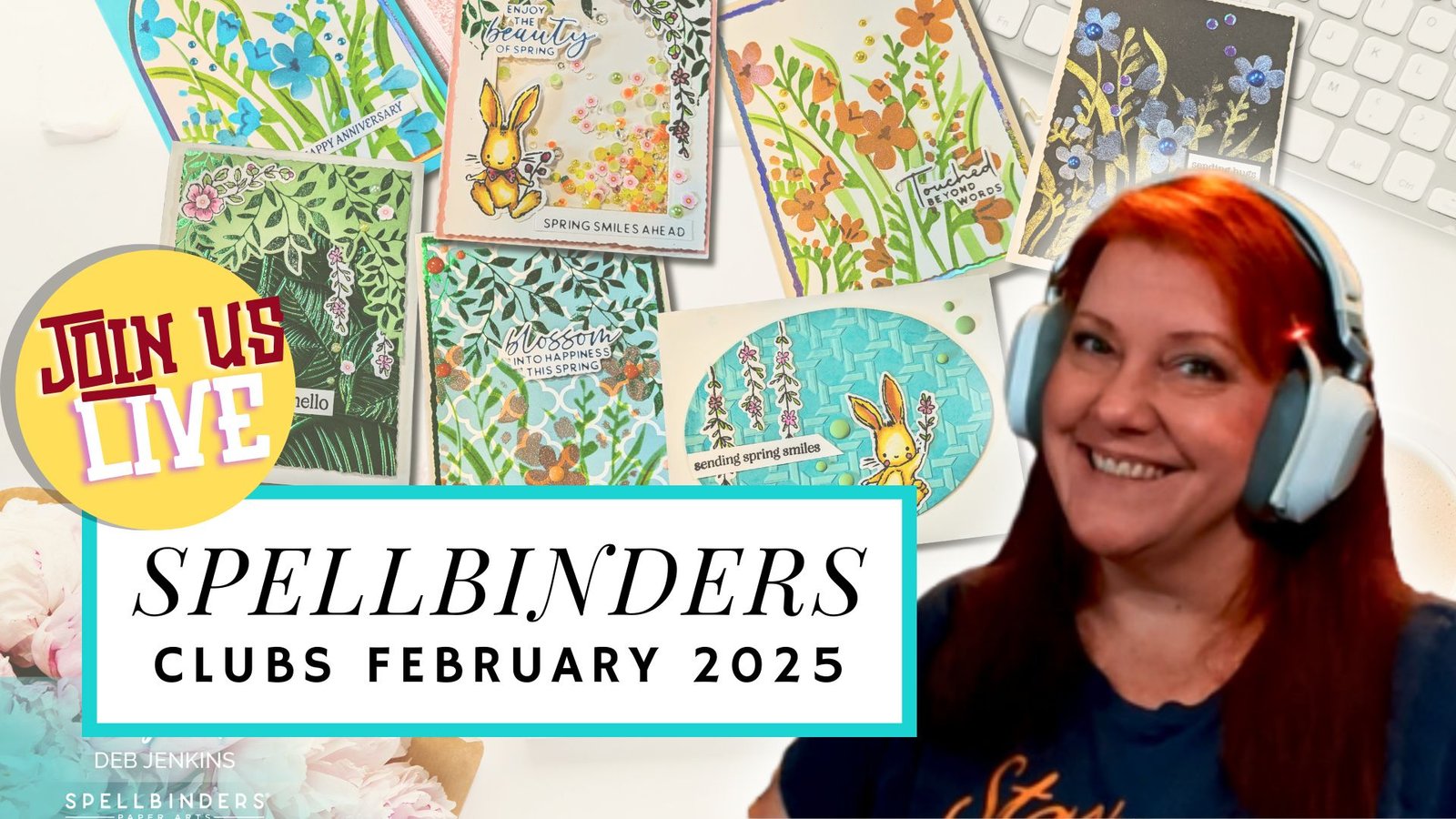 First Look at Spellbinders February 2025 Clubs | Let's Create a Card LIVE! Spellbinders Clubs February 2025