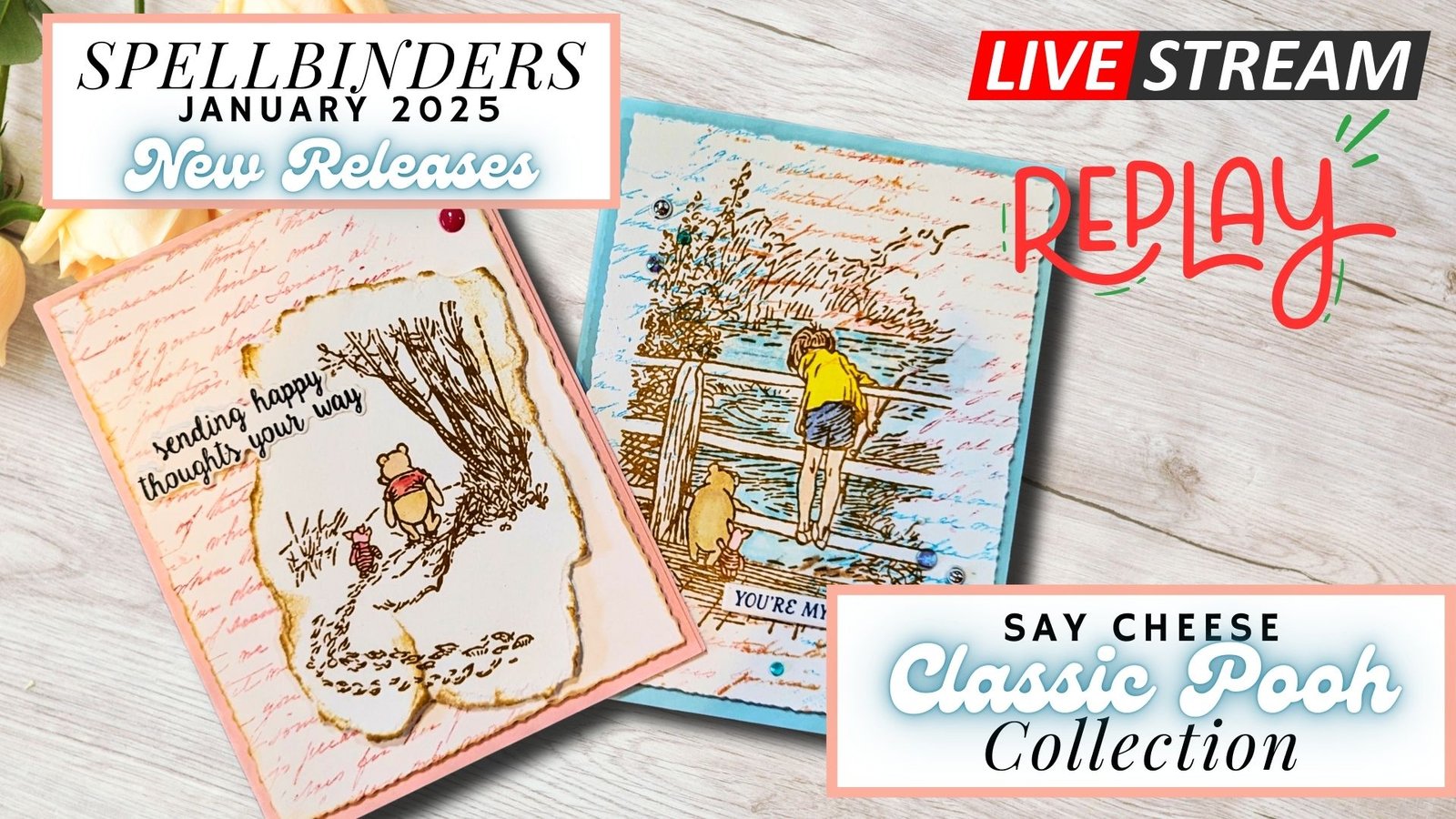 Spring is HERE with the New Releases from Spellbinders for January 2025 Classic Pooh Collection