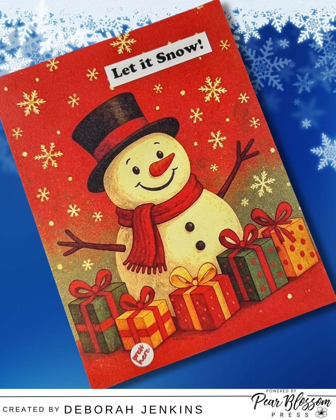 Make This EASY Light-Up Snowman Card for the Holidays! πβ¨ 1 (2)