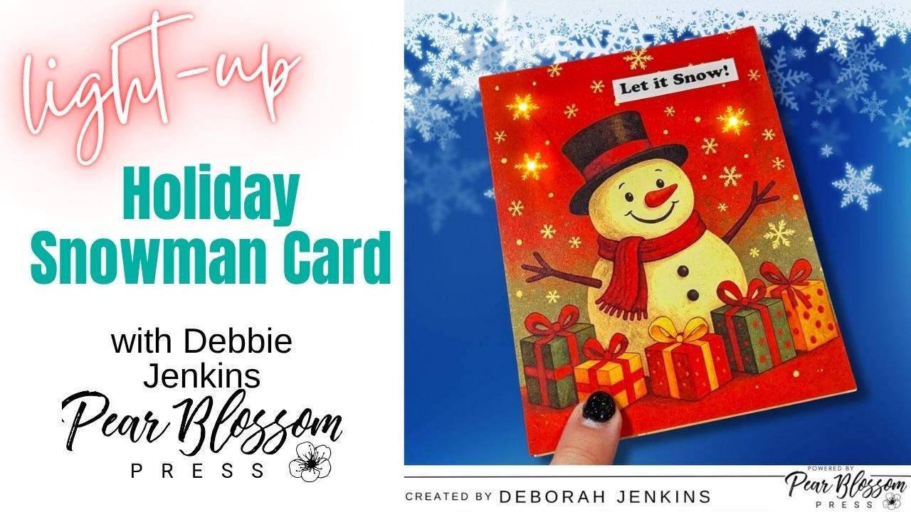 Make This EASY Light-Up Snowman Card for the Holidays! πβ¨ Light-up Holiday Snowman Card