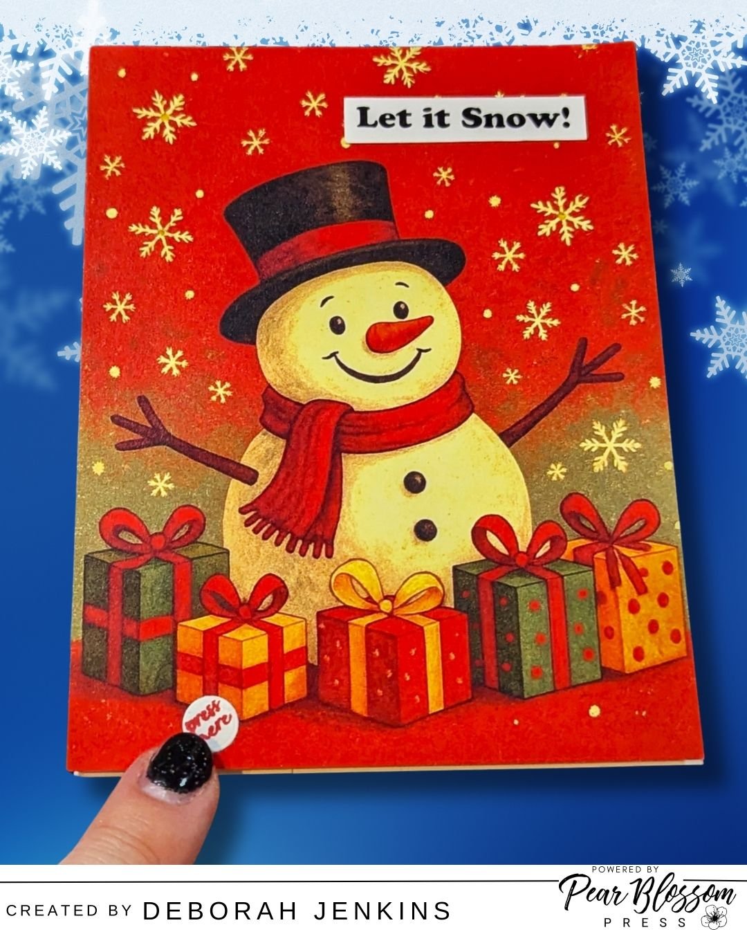 Make This EASY Light-Up Snowman Card for the Holidays! πβ¨ 5