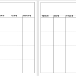 Undated Week on 2 Pages A5 Inserts from Debbie J's Crafting Corner